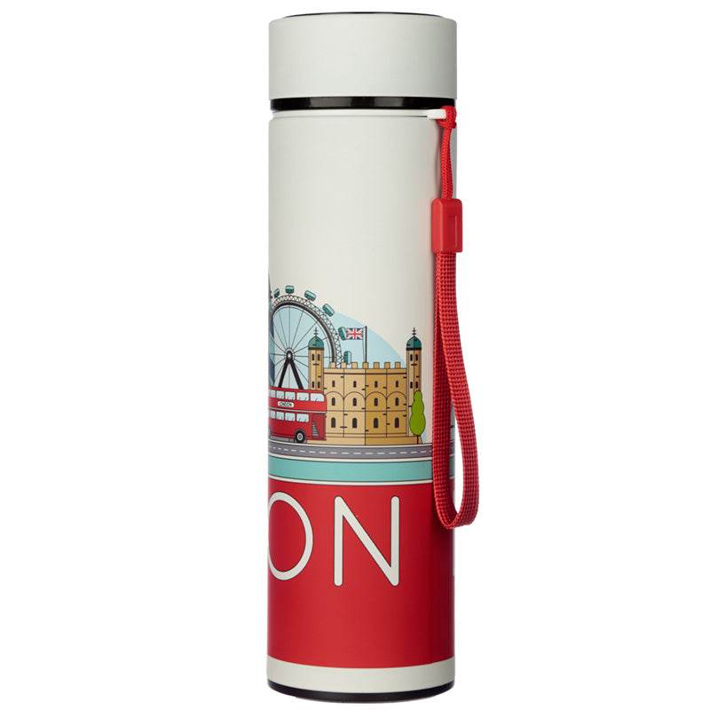 London Icons Hot & Cold Digital Thermometer Bottle - Gift Arch