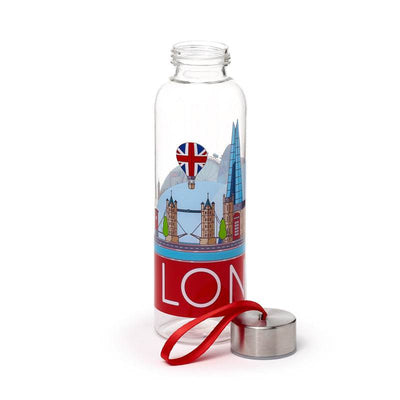 London Icons Panorama 500ml Water Bottle with Metallic Lid - Gift Arch