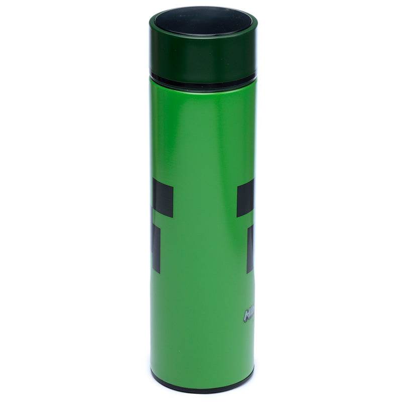 Minecraft Creeper Hot & Cold Digital Thermometer Bottle - Gift Arch