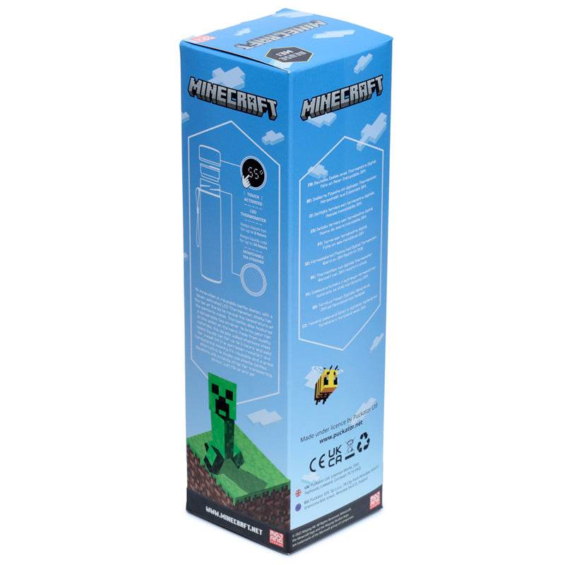 Minecraft Creeper Hot & Cold Digital Thermometer Bottle - Gift Arch