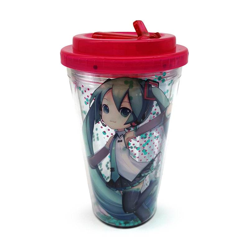 Shatterproof Hatsune Miku Double Walled Cup & Straw - Gift Arch