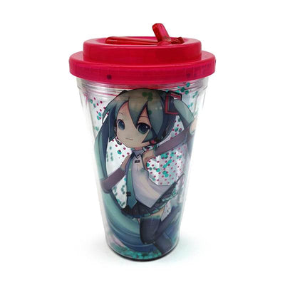 Shatterproof Hatsune Miku Double Walled Cup & Straw - Gift Arch