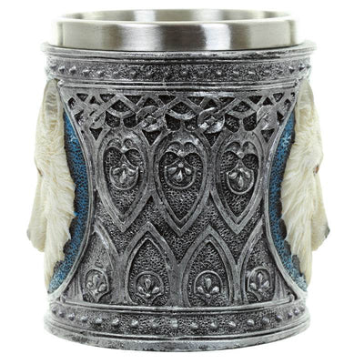 Decorative White Wolf Tankard - Gift Arch