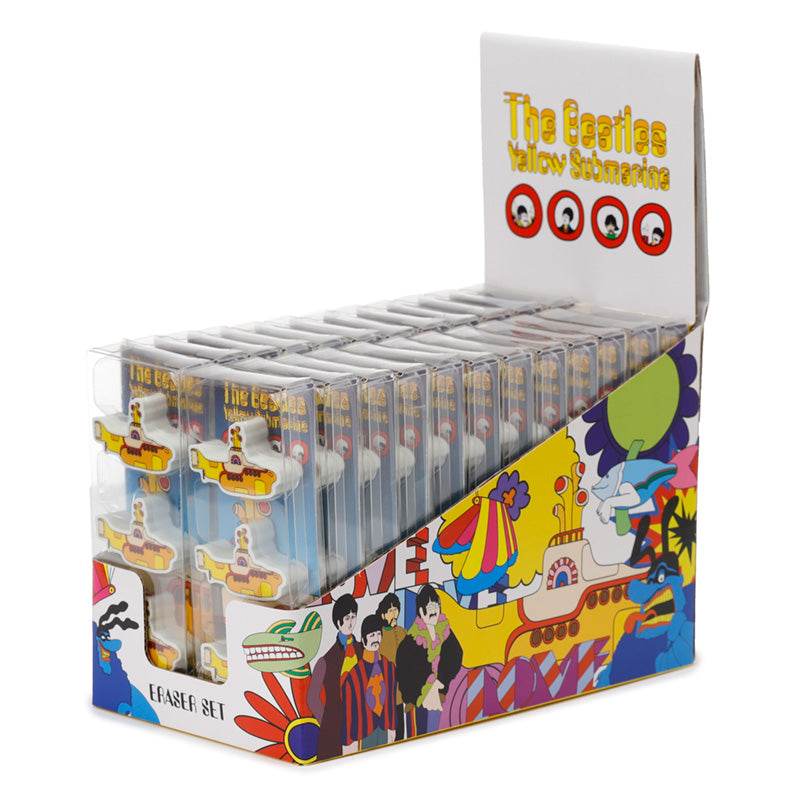 The Beatles Yellow Submarine 3 Piece Eraser Set - Gift Arch