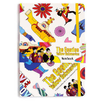 The Beatles Yellow Submarine White Recycled Paper A5 Notebook - Gift Arch