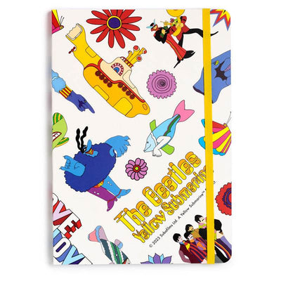 The Beatles Yellow Submarine White Recycled Paper A5 Notebook - Gift Arch