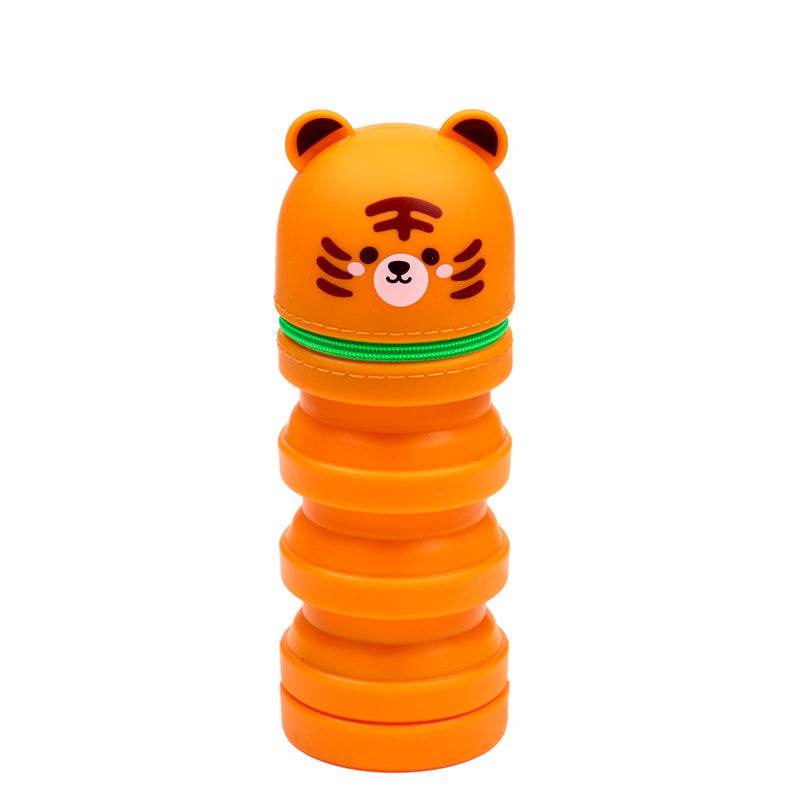 Adoramals Tiger Pop Up Silicone Pencil Case - Gift Arch