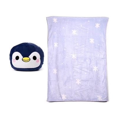 Blankeazzz Adoramals Nico the Penguin 2-in-1 Plush Toy & Travel Blanket - Gift Arch