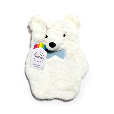 Polar Bear 650ml Hot Water Bottle with Plush Cover - Gift Arch