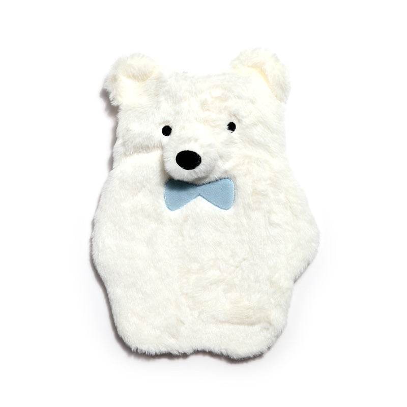 Polar Bear 650ml Hot Water Bottle with Plush Cover - Gift Arch