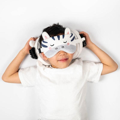 Relaxeazzz Adoramals Bali the Zebra Plush Travel Pillow & Eye Mask - Gift Arch