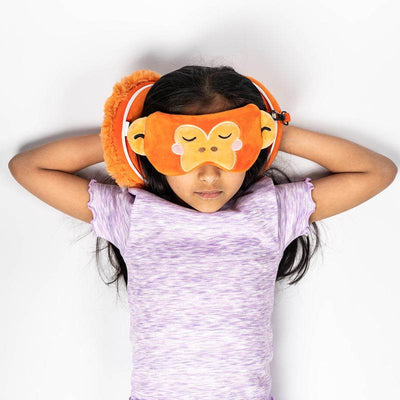 Relaxeazzz Adoramals Orangutan Plush Travel Pillow & Eye Mask - Gift Arch