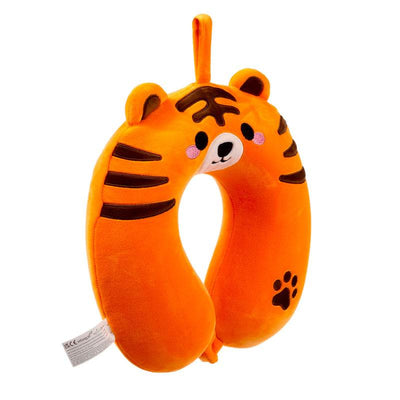 Relaxeazzz Alfie the Tiger Adoramals Plush Memory Foam Travel Pillow - Gift Arch