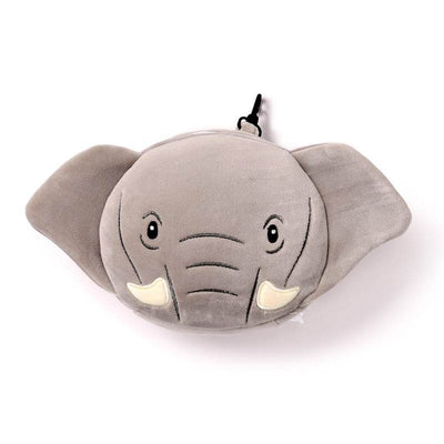 Relaxeazzz Elephant Plush Travel Pillow & Eye Mask - Gift Arch