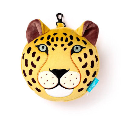 Relaxeazzz Leopard Plush Travel Pillow & Eye Mask - Gift Arch