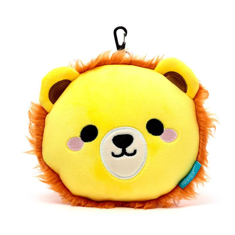 Relaxeazzz Lion Plush Travel Pillow & Eye Mask - Gift Arch