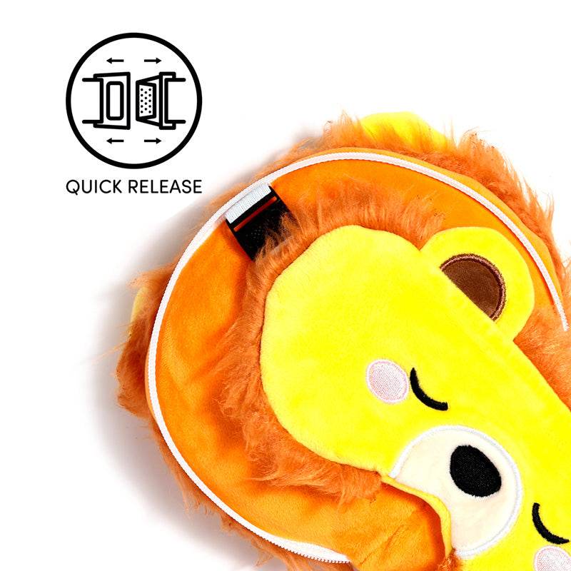 Relaxeazzz Lion Plush Travel Pillow & Eye Mask - Gift Arch