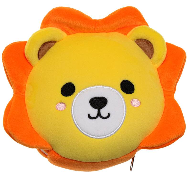 Relaxeazzz Lion Plush Travel Pillow & Eye Mask - Gift Arch