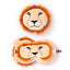 Relaxeazzz Lion Plush Travel Pillow & Eye Mask - Gift Arch