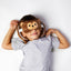 Relaxeazzz Monkey Plush Travel Pillow & Eye Mask - Gift Arch