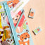 Zooniverse Ring Bound Notepad & Pencil Case 6 Piece Stationery Set - Gift Arch