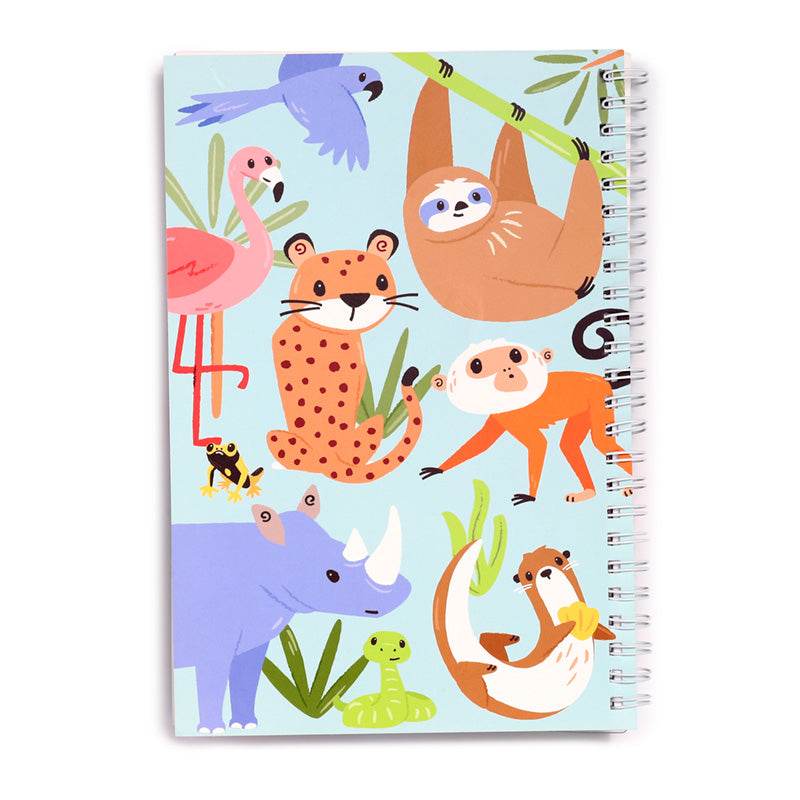 Zooniverse Ring Bound Notepad & Pencil Case 6 Piece Stationery Set - Gift Arch