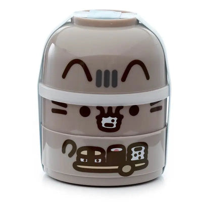 Pusheen the Cat Stacked Round Bento Lunch Box - Lunch Boxes & Snack Pots