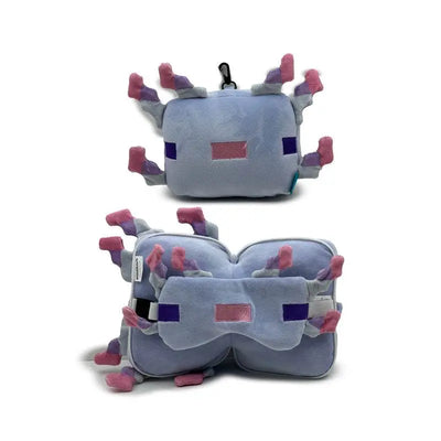 Relaxeazzz Minecraft Axolotl Shaped Plush Travel Pillow & Eye Mask - Travel Accessories & Gifts
