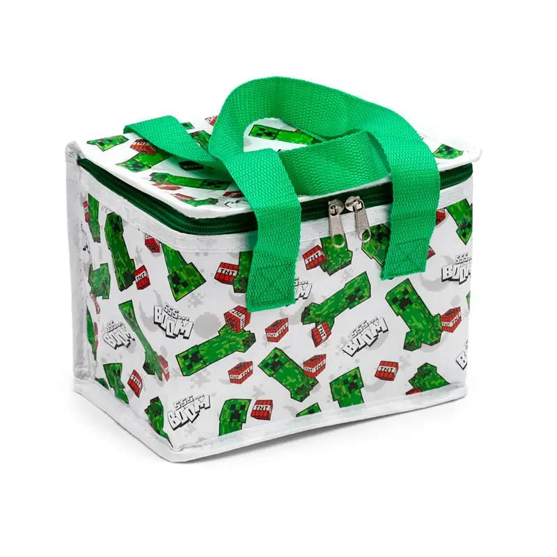 RPET Cool Bag Lunch Bag Minecraft Creeper & TNT - Minecraft Gifts