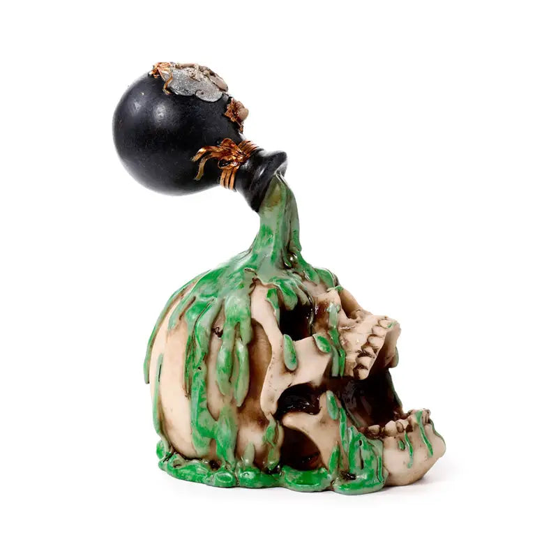 Screaming Skull with Green Potion - Gothic Fantasy Skulls & Skeletons