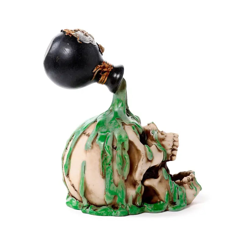 Screaming Skull with Green Potion - Gothic Fantasy Skulls & Skeletons