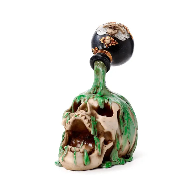 Screaming Skull with Green Potion - Gothic Fantasy Skulls & Skeletons
