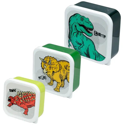 Set of 3 Lunch Box M/L/XL Dinosauria - Lunch Boxes & Snack Pots