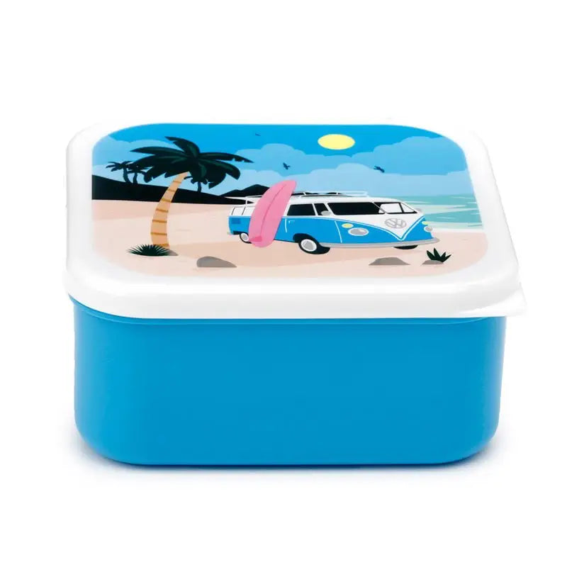 Set of 3 Lunch Box M/L/XL Volkswagen VW T1 Camper Bus Waves are Calling - Lunch Boxes & Snack Pots