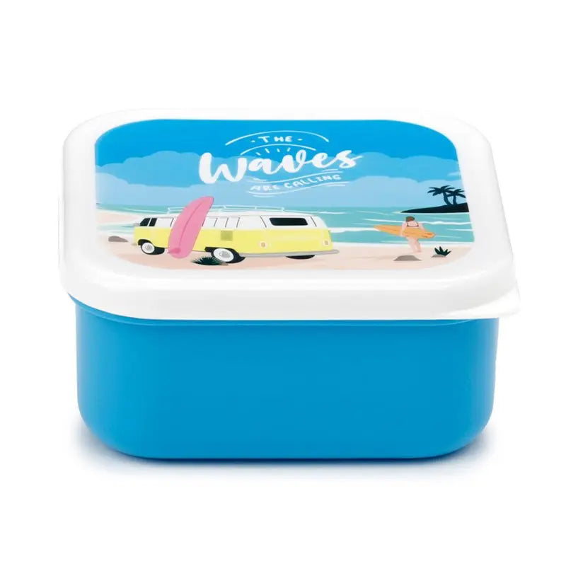 Set of 3 Lunch Box M/L/XL Volkswagen VW T1 Camper Bus Waves are Calling - Lunch Boxes & Snack Pots
