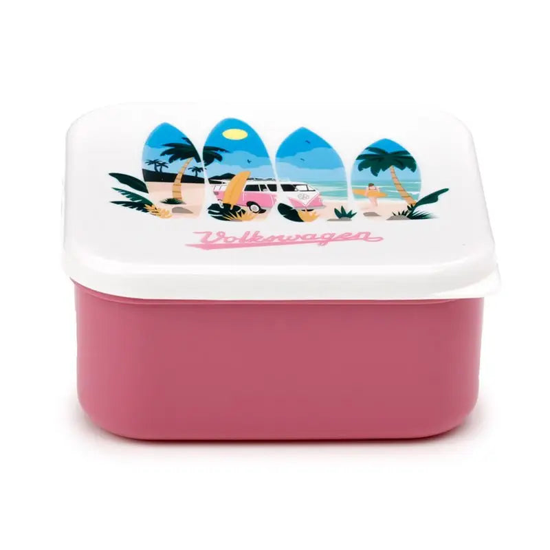 Set of 3 Lunch Box M/L/XL Volkswagen VW T1 Camper Bus Waves are Calling - Lunch Boxes & Snack Pots