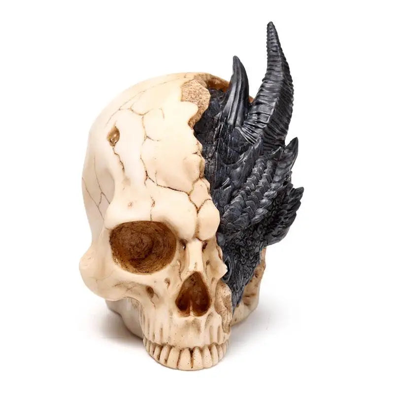 Shadows of Darkness Black Dragon in Skull Large - Dragon Gifts