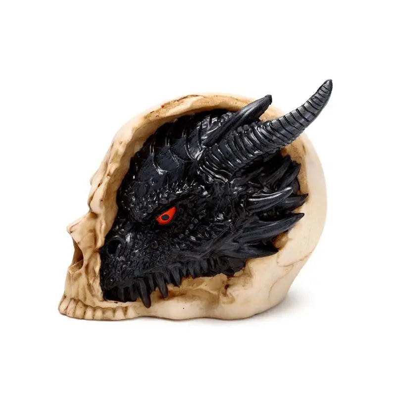 Shadows of Darkness Black Dragon in Skull Small - Dragon Gifts