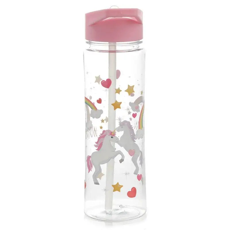 Shatterproof 550ml Water Bottle Enchanted Rainbows Unicorn - Unicorns