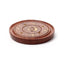 Sheesham Wood Round Ashcatcher Incence Burner with Moon & Stars Inlay - Incense Burners & Ash Catchers