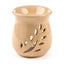 Simple Leaf Fretwork Design Crackle Glaze Ceramic Oil Burner - Oil Burners & Wax Melt Burners