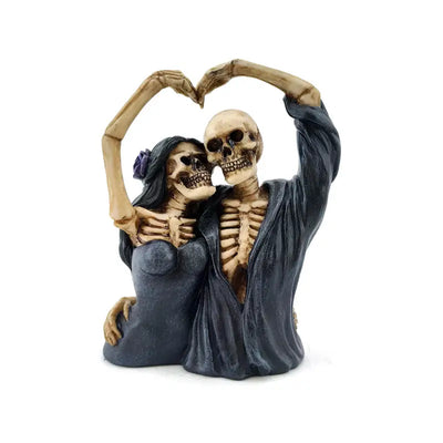 Skeleton Couple Heart Arms - Gothic Fantasy Skulls & Skeletons