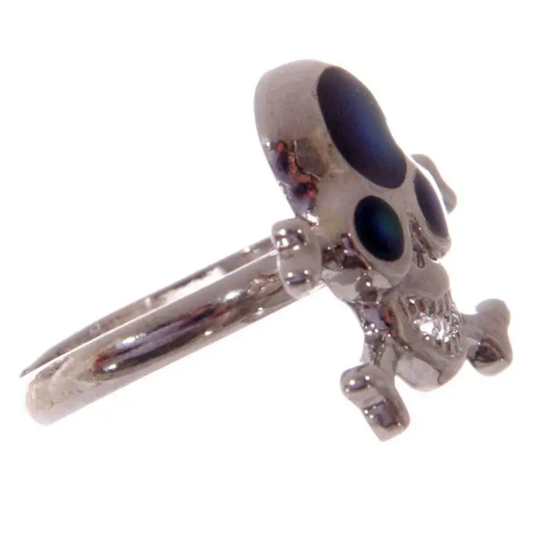 Skull & Cross Bone Mood Ring - Pirate Gifts & Toys