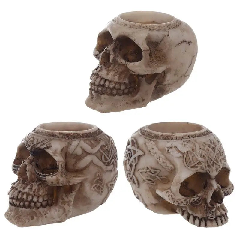 Skull Tea Light Candle Holder - Candles & Candle Holders