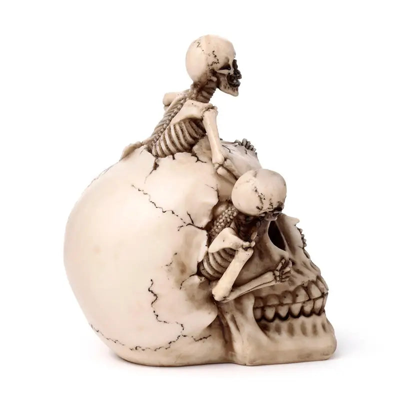 Skull with Bursting Skeletons - Gothic Fantasy Skulls & Skeletons