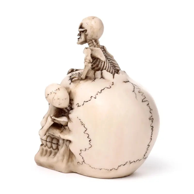 Skull with Bursting Skeletons - Gothic Fantasy Skulls & Skeletons