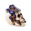 Skull with Purple Vine Flowers - Gothic Fantasy Skulls & Skeletons