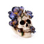 Skull with Purple Vine Flowers - Gothic Fantasy Skulls & Skeletons