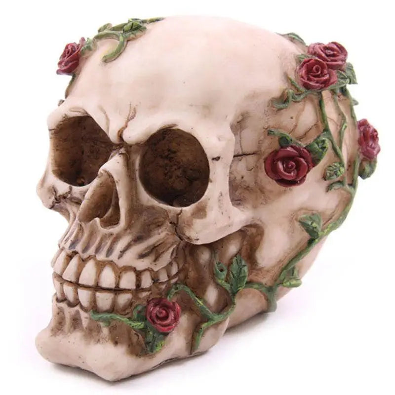 Skull with Roses - Gothic Fantasy Skulls & Skeletons
