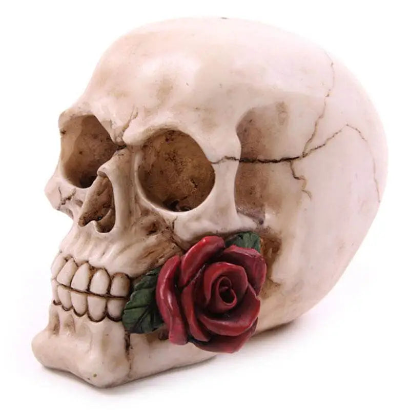 Skull with Roses - Gothic Fantasy Skulls & Skeletons